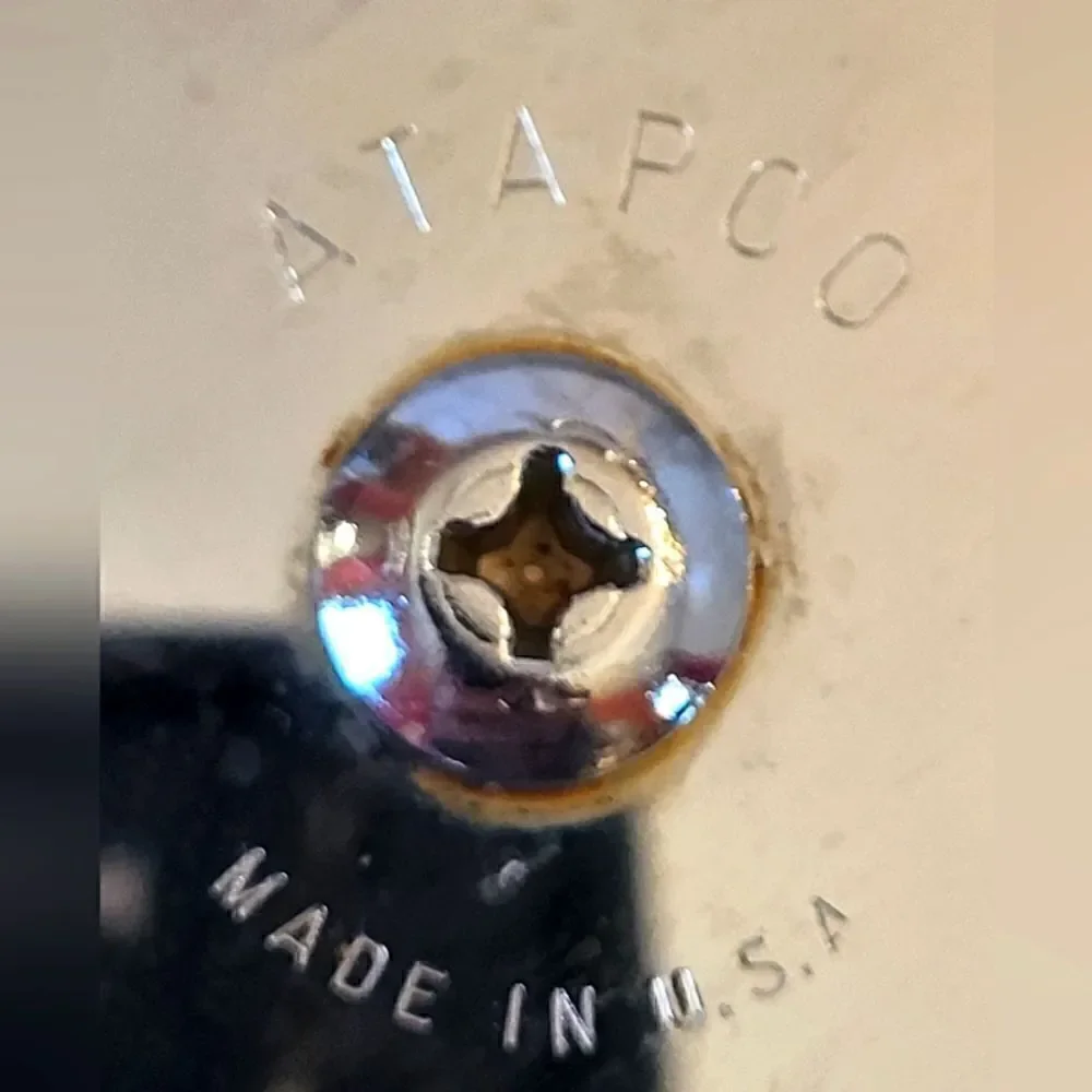 Vintage Pristine Atapco Shiny Chrome Wood Handle/Top Ice Bucket USA '60s